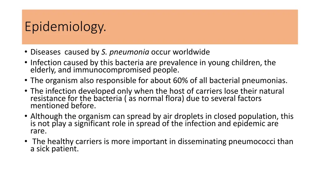 epidemiology