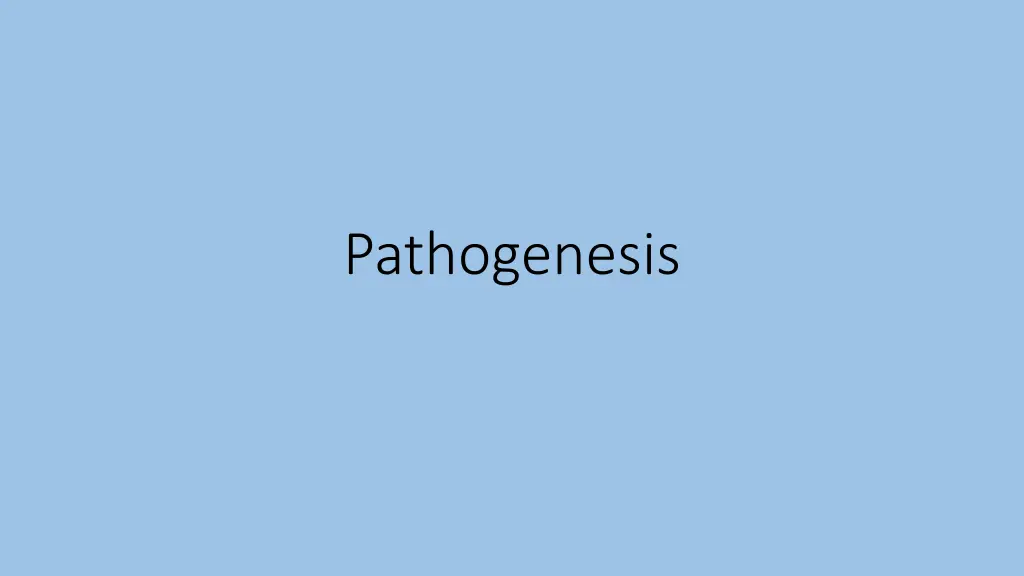 pathogenesis
