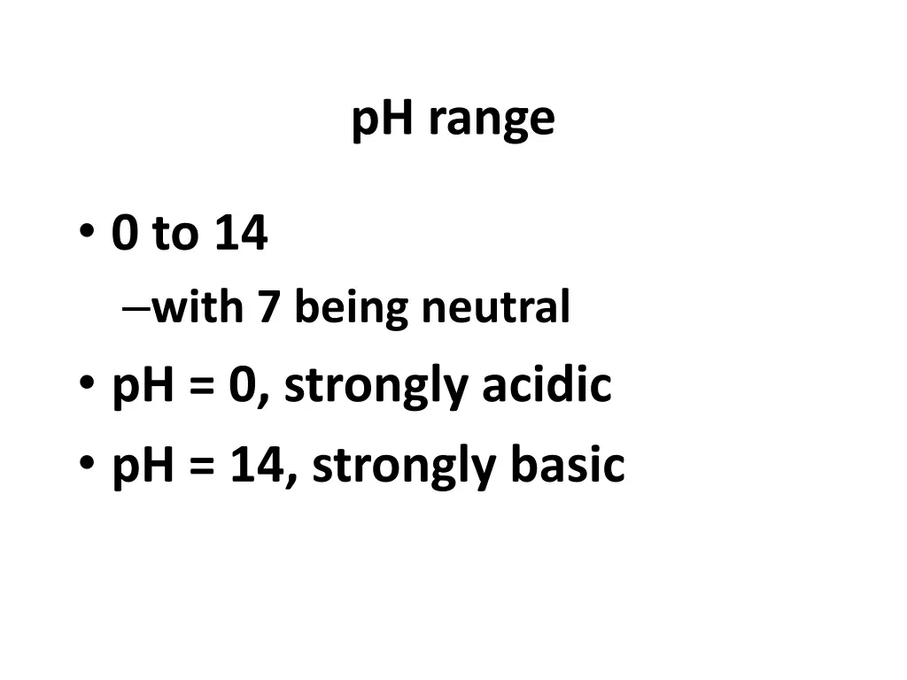 ph range
