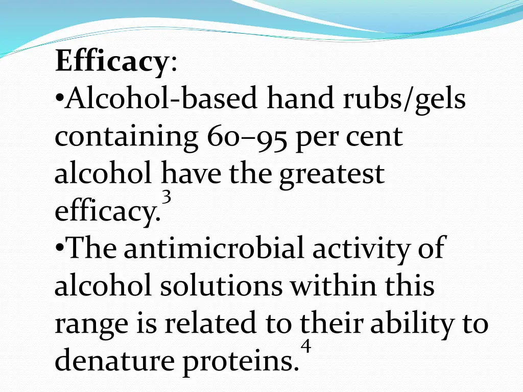 efficacy alcohol based hand rubs gels containing