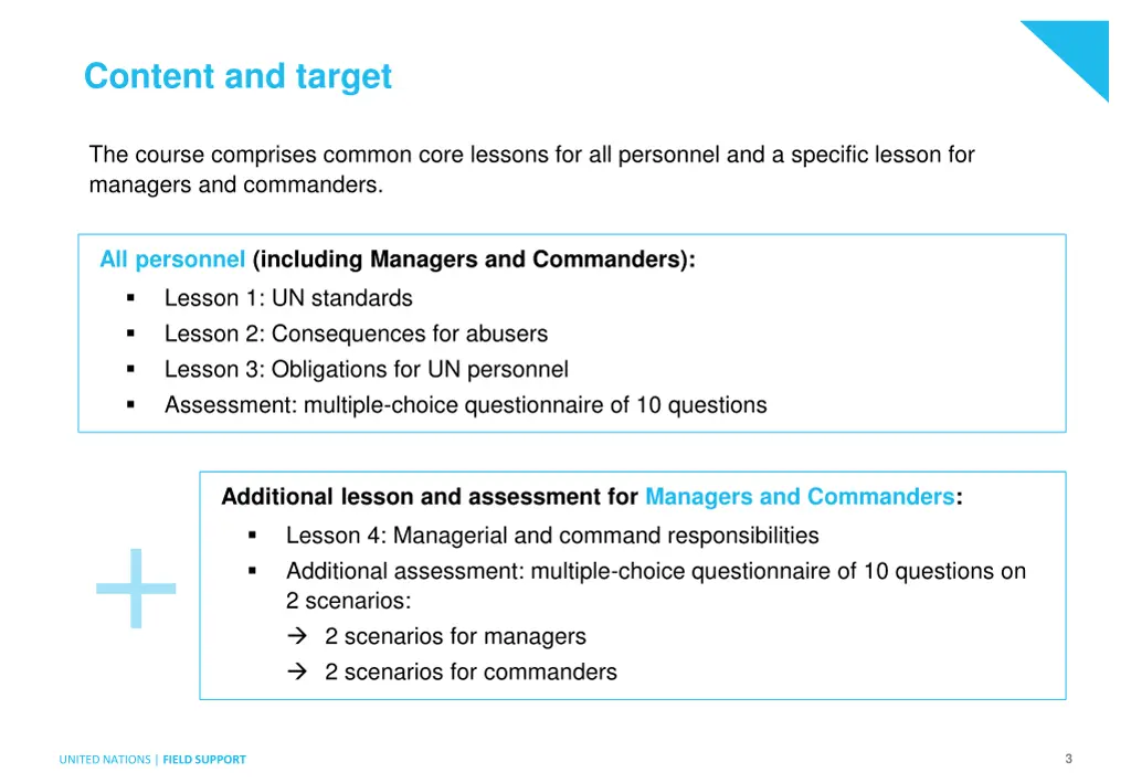 content and target