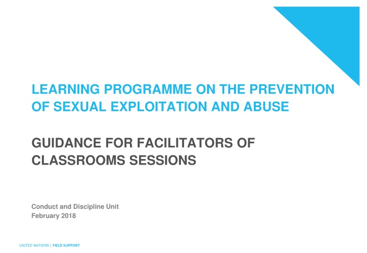 learning programme on the prevention of sexual