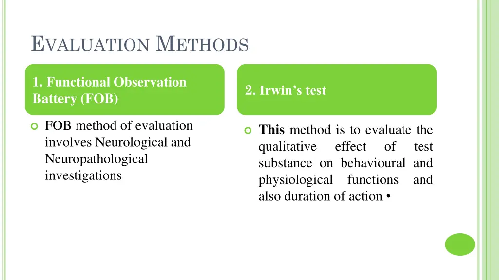 e valuation m ethods