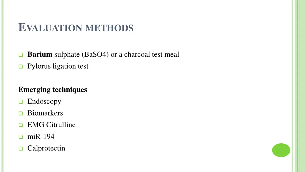 e valuation methods 1