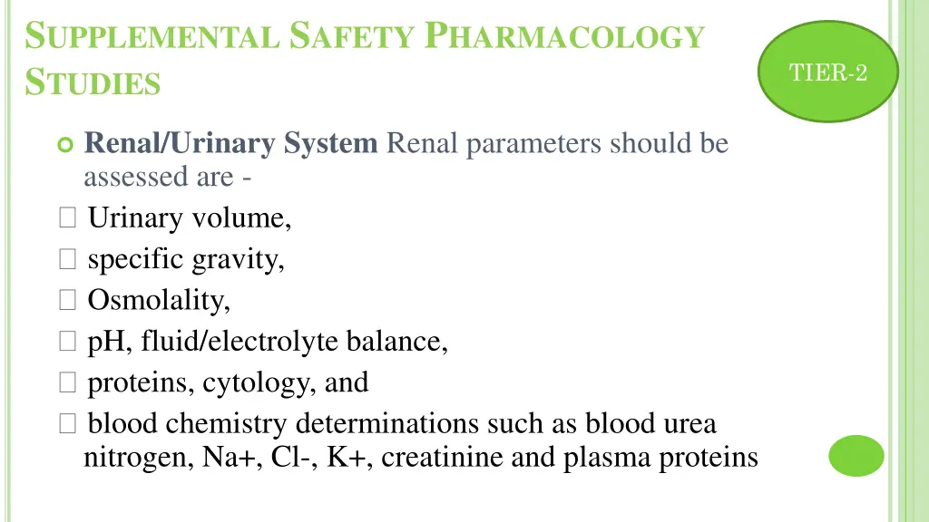 s upplemental s afety p harmacology s tudies