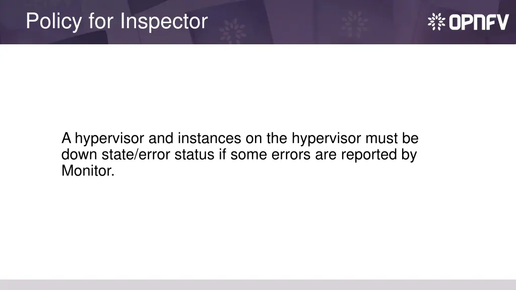 policy for inspector