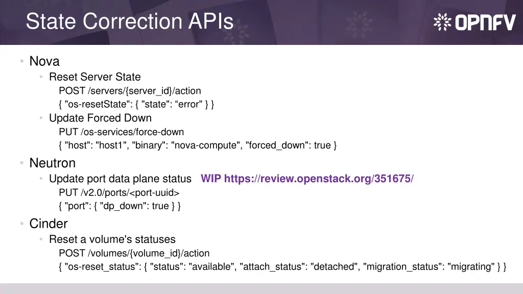 state correction apis