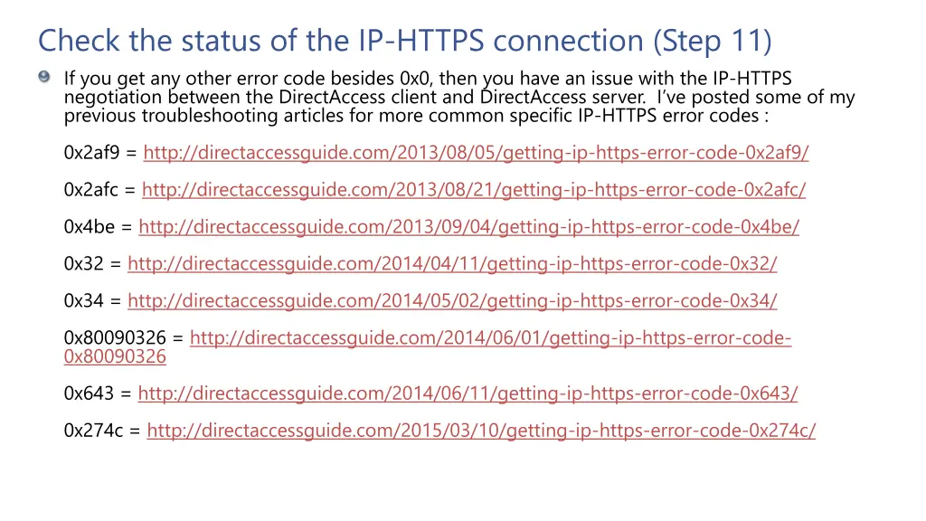 check the status of the ip https connection step 1