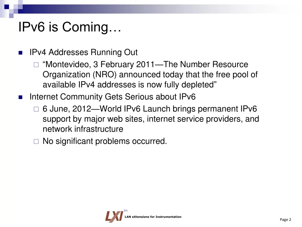 ipv6 is coming