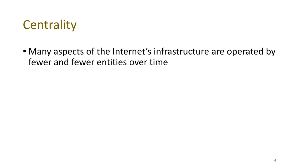 centrality