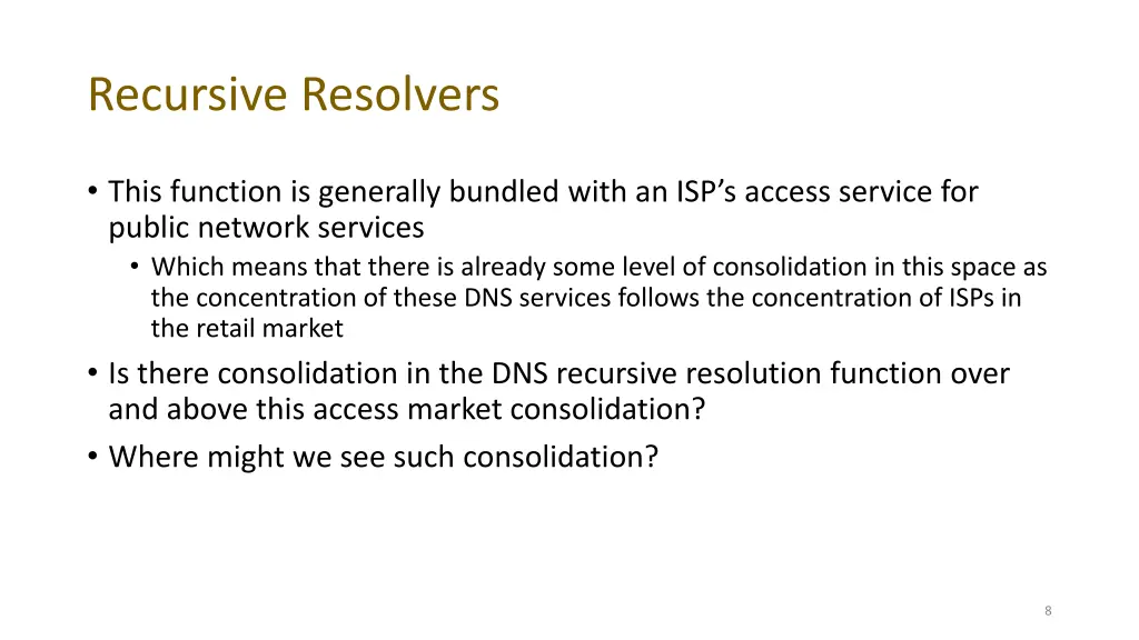 recursive resolvers