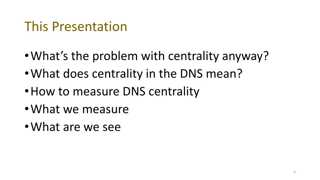 this presentation