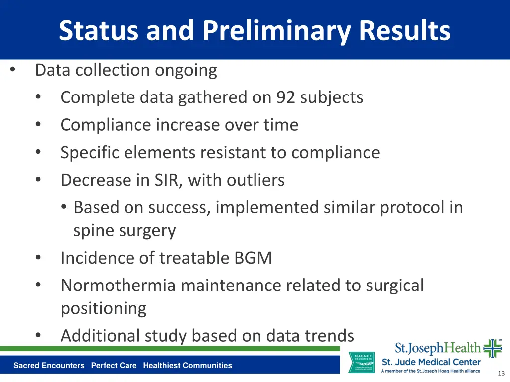status and preliminary results