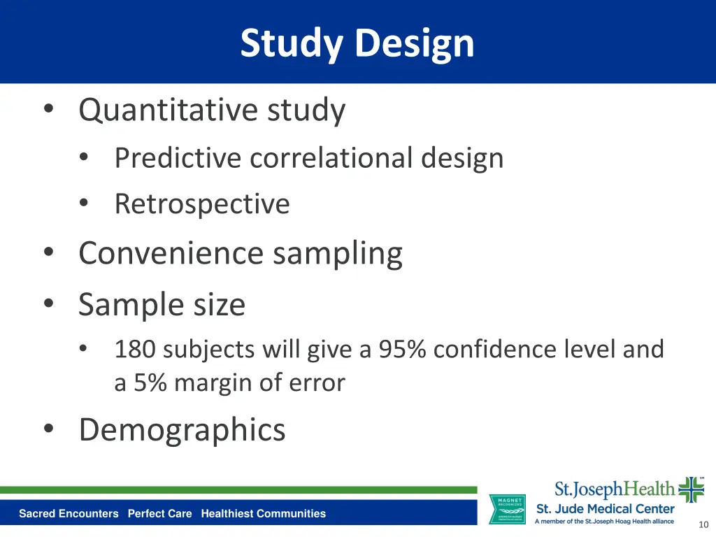 study design