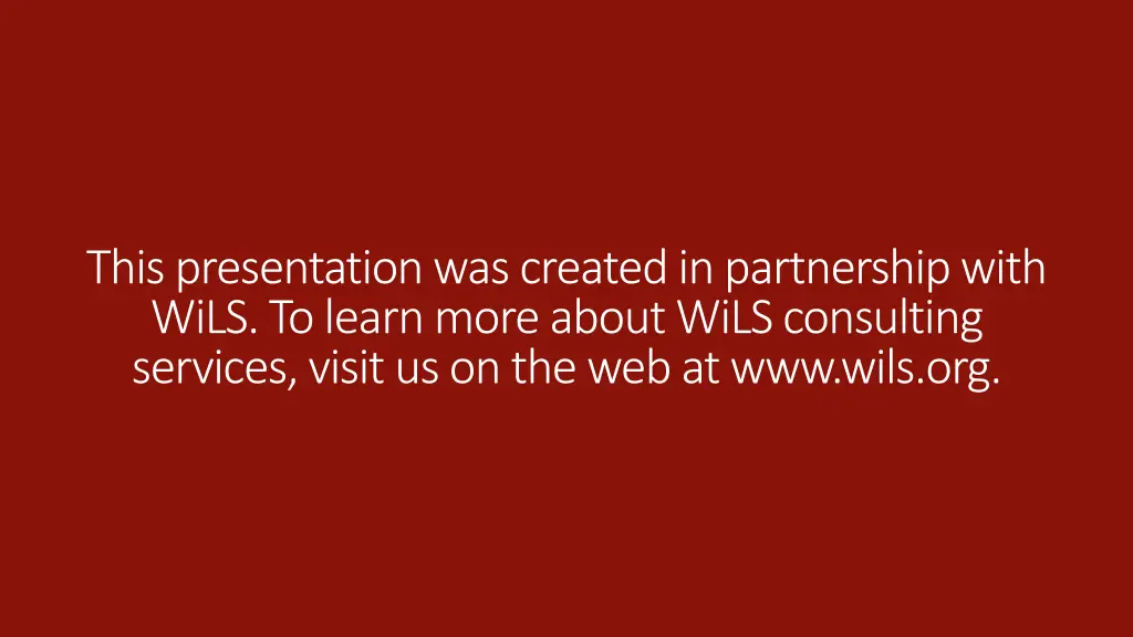 this presentation was created in partnership with