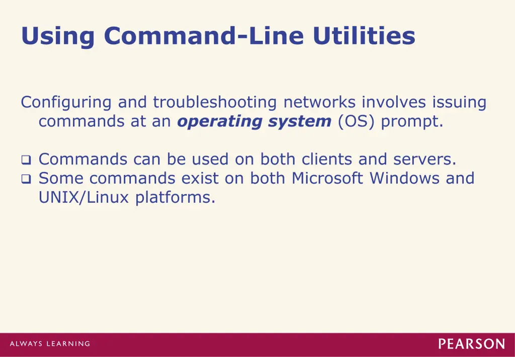 using command line utilities 1