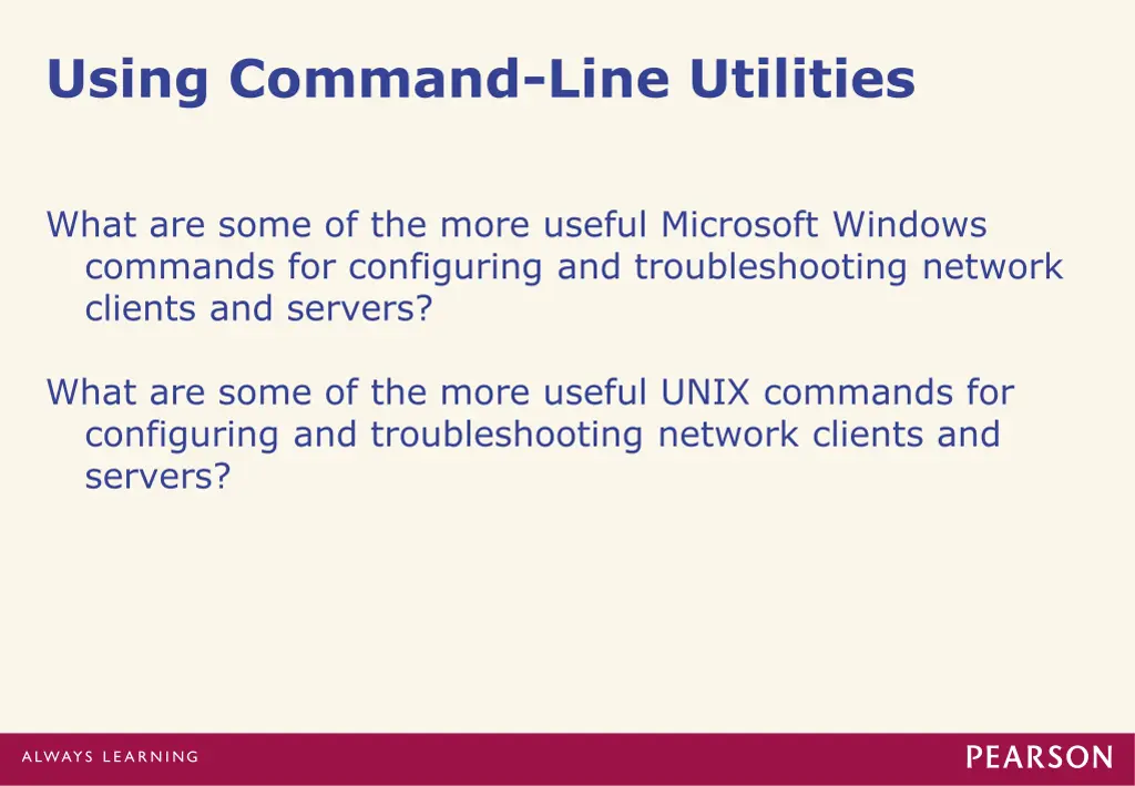using command line utilities