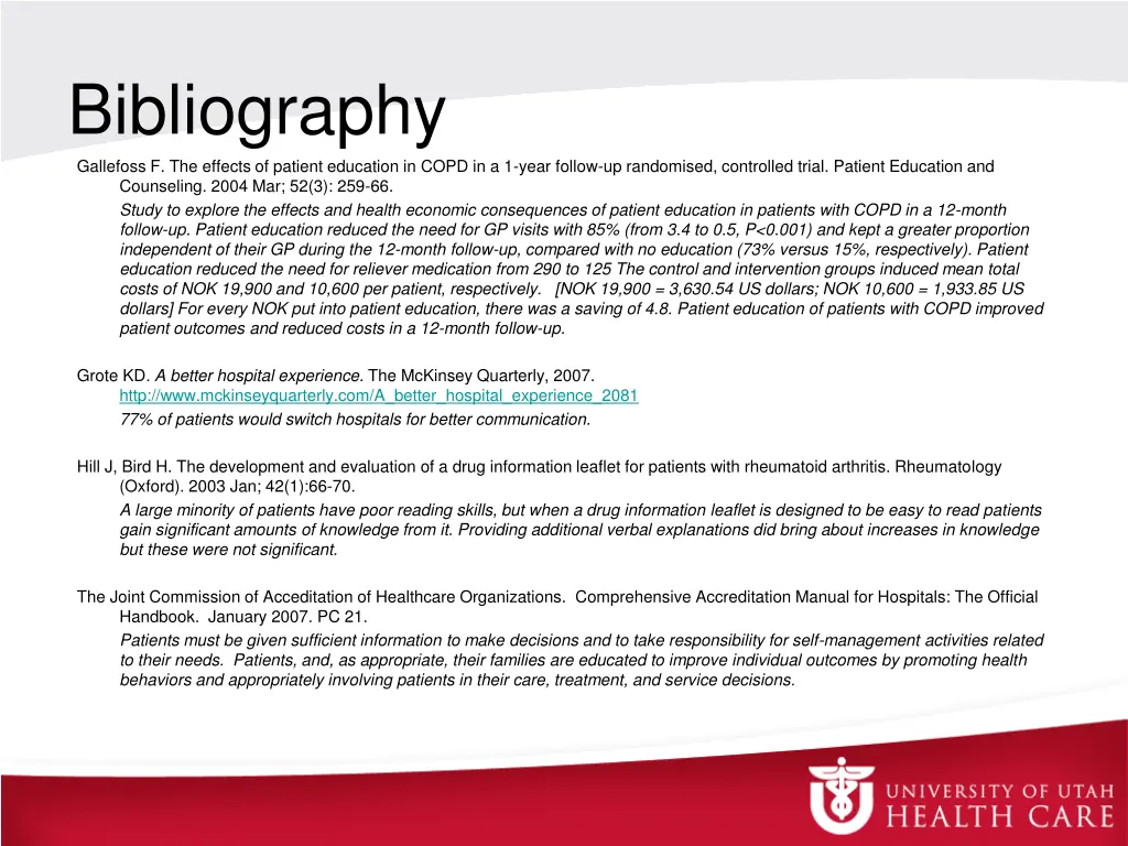 bibliography 1