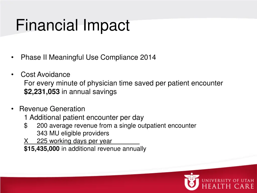 financial impact