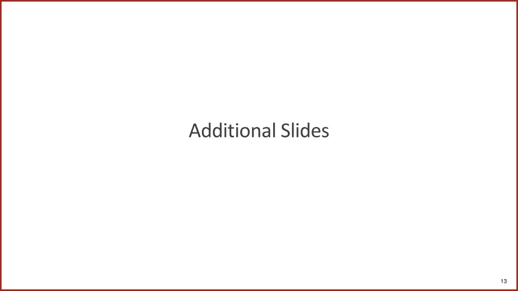 additional slides