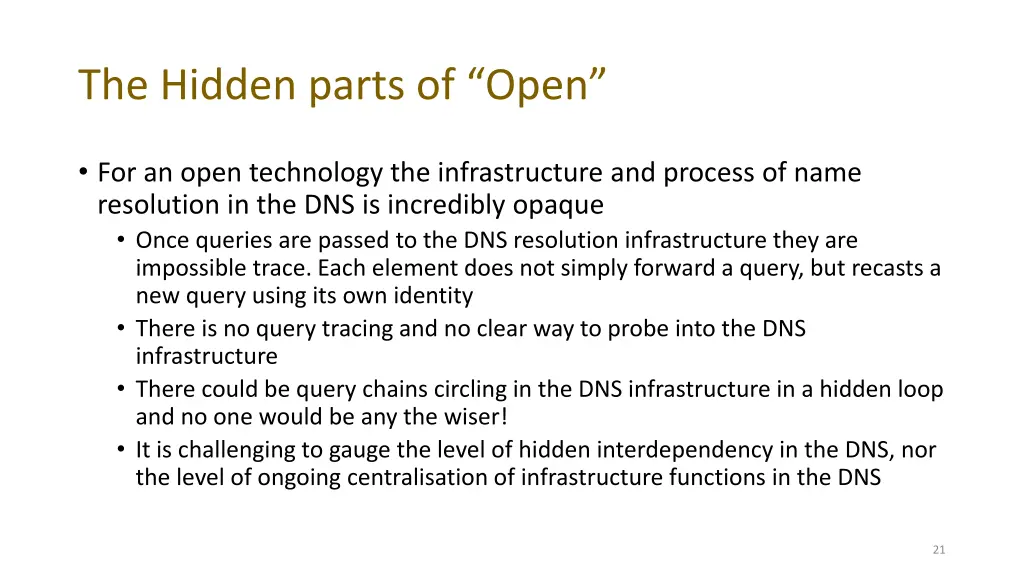 the hidden parts of open