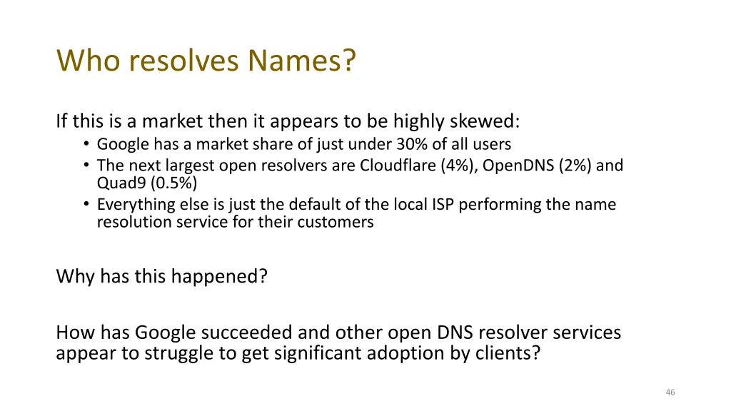 who resolves names 1
