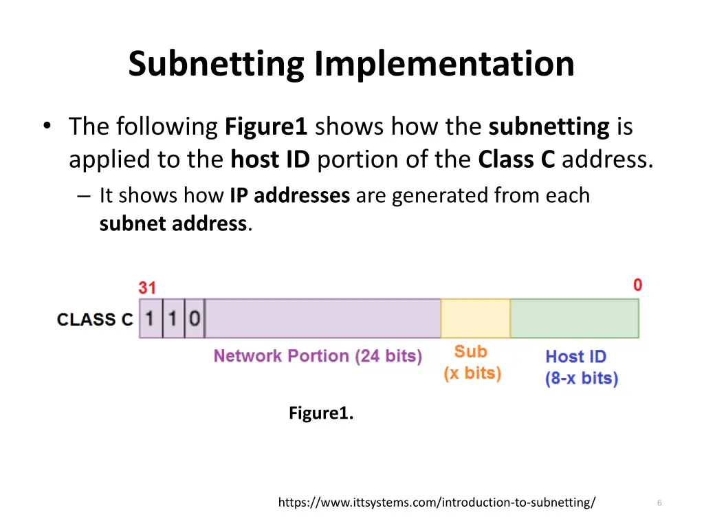 subnetting implementation