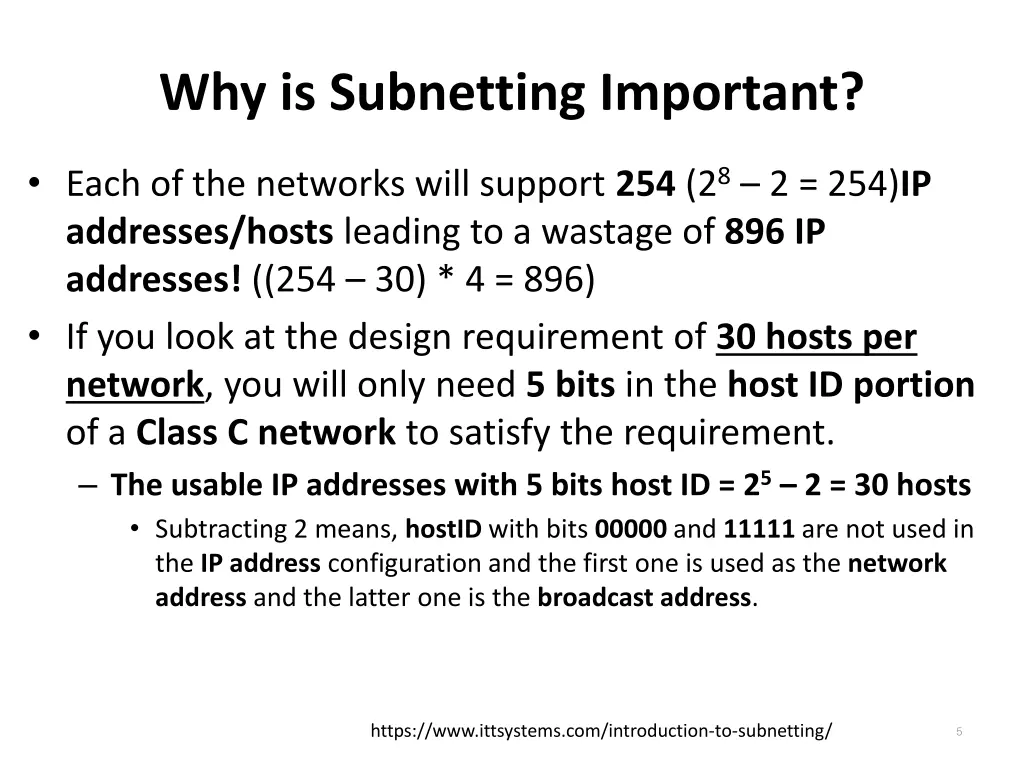 why is subnetting important 1