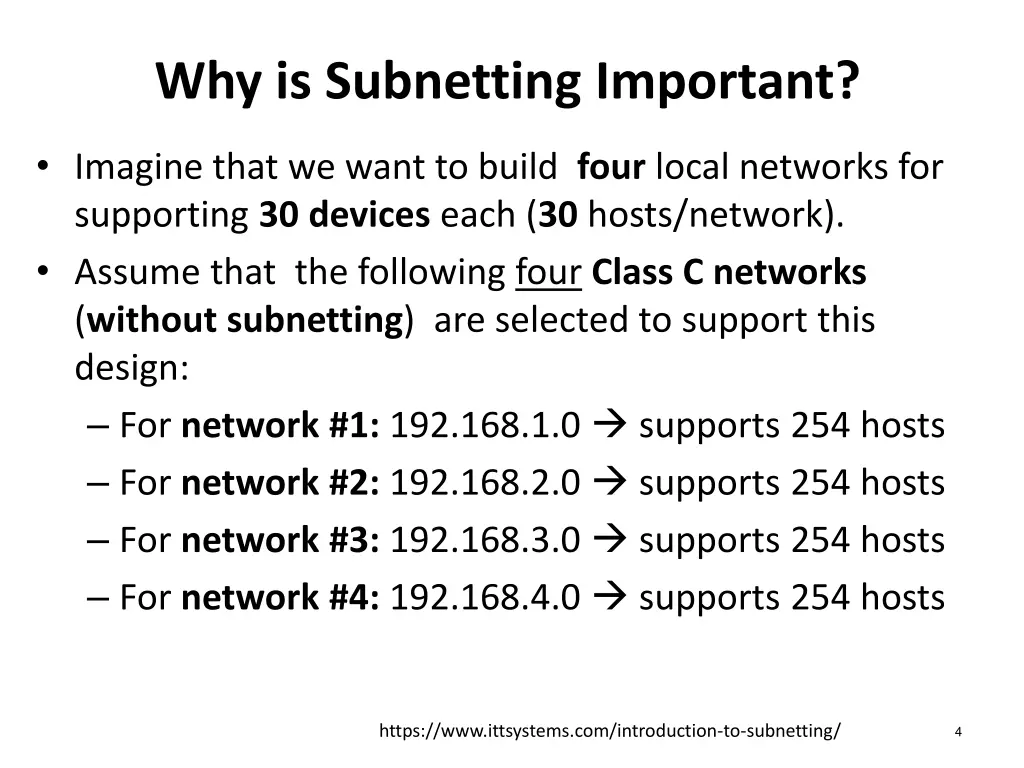 why is subnetting important