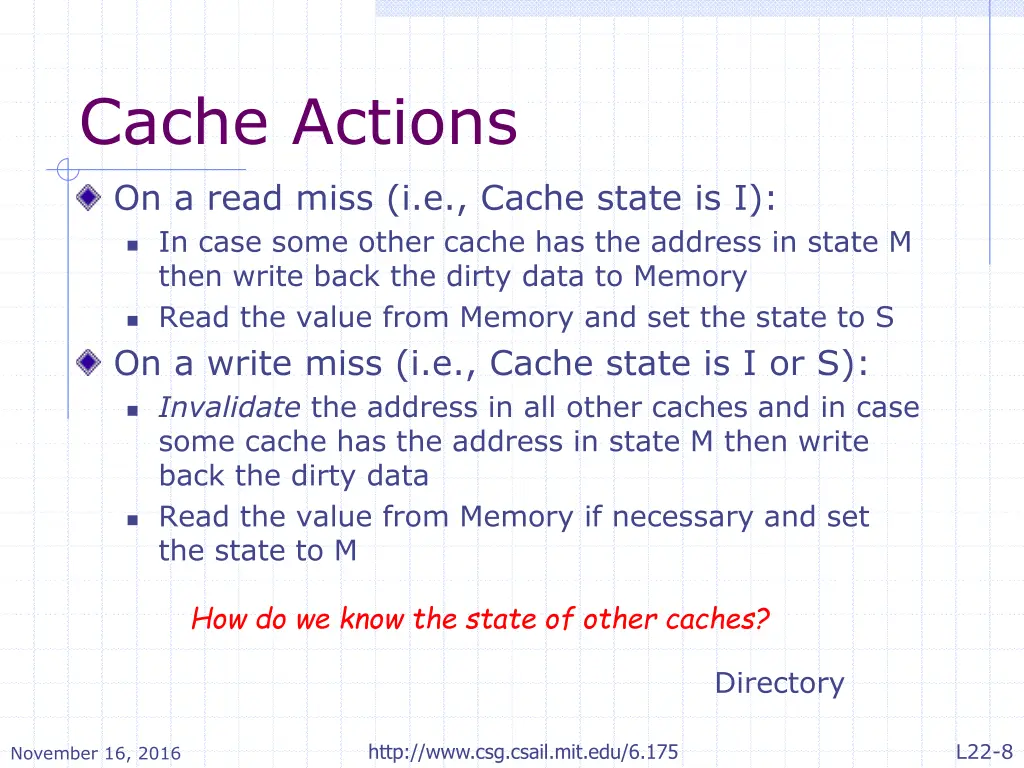 cache actions