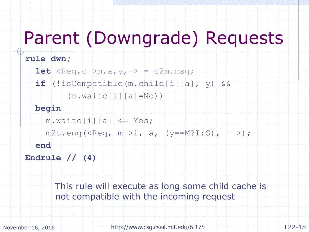 parent downgrade requests