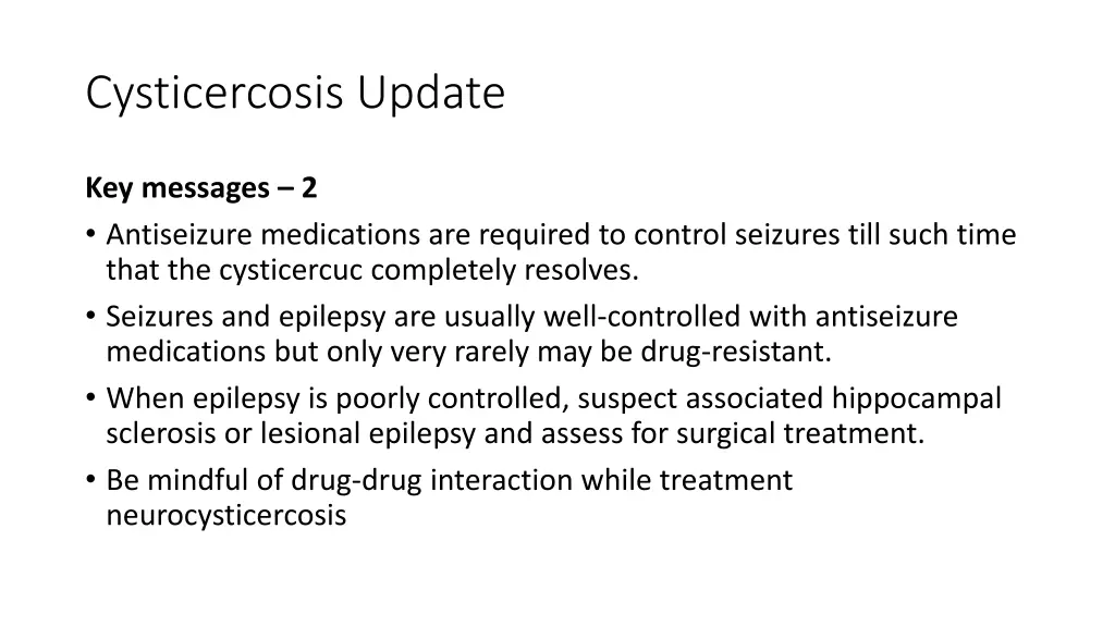 cysticercosis update 4