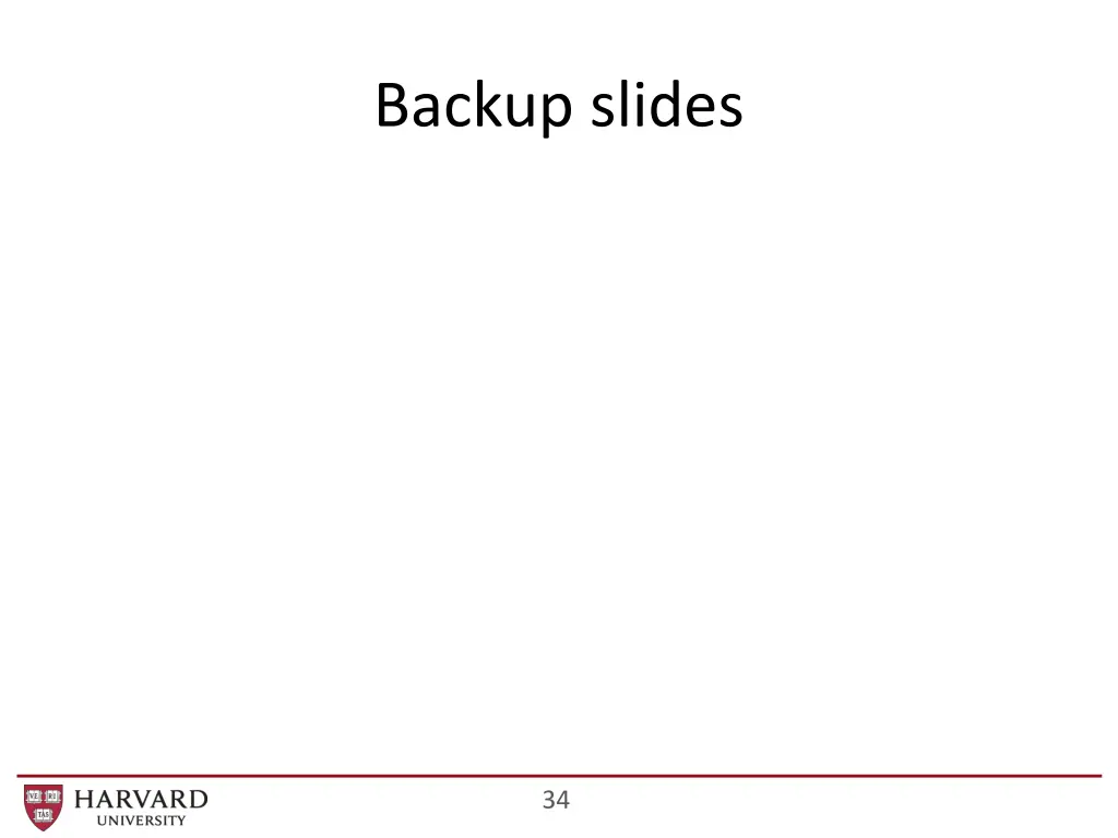 backup slides