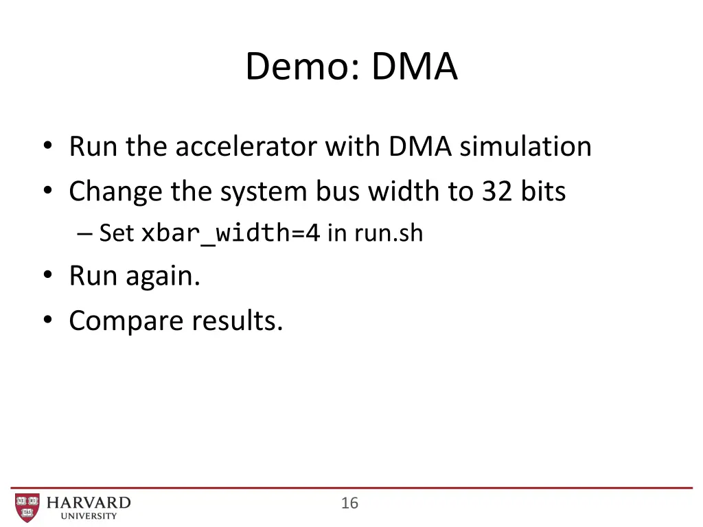 demo dma 1