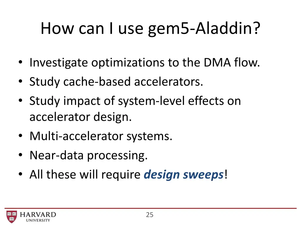 how can i use gem5 aladdin