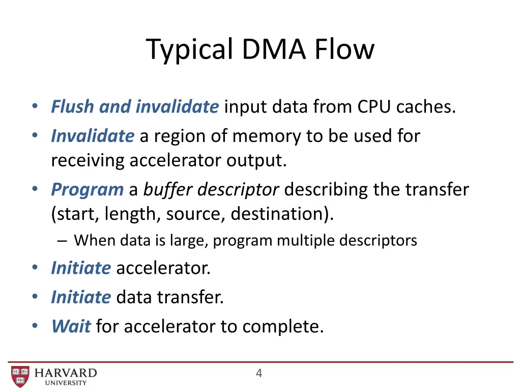 typical dma flow