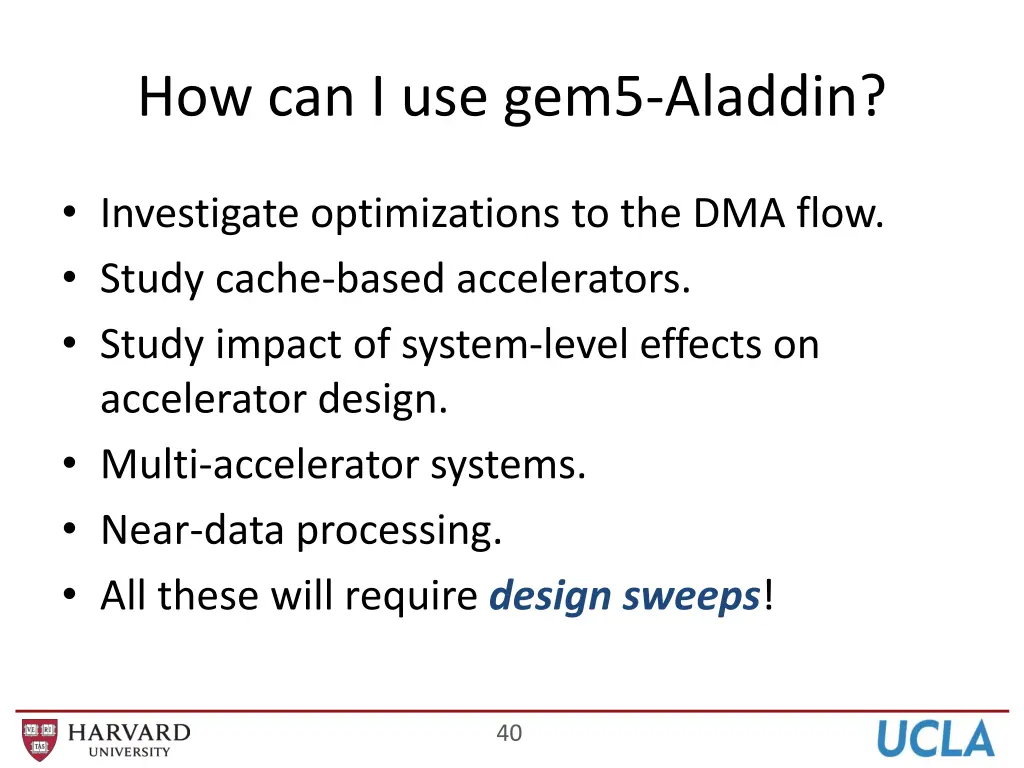 how can i use gem5 aladdin