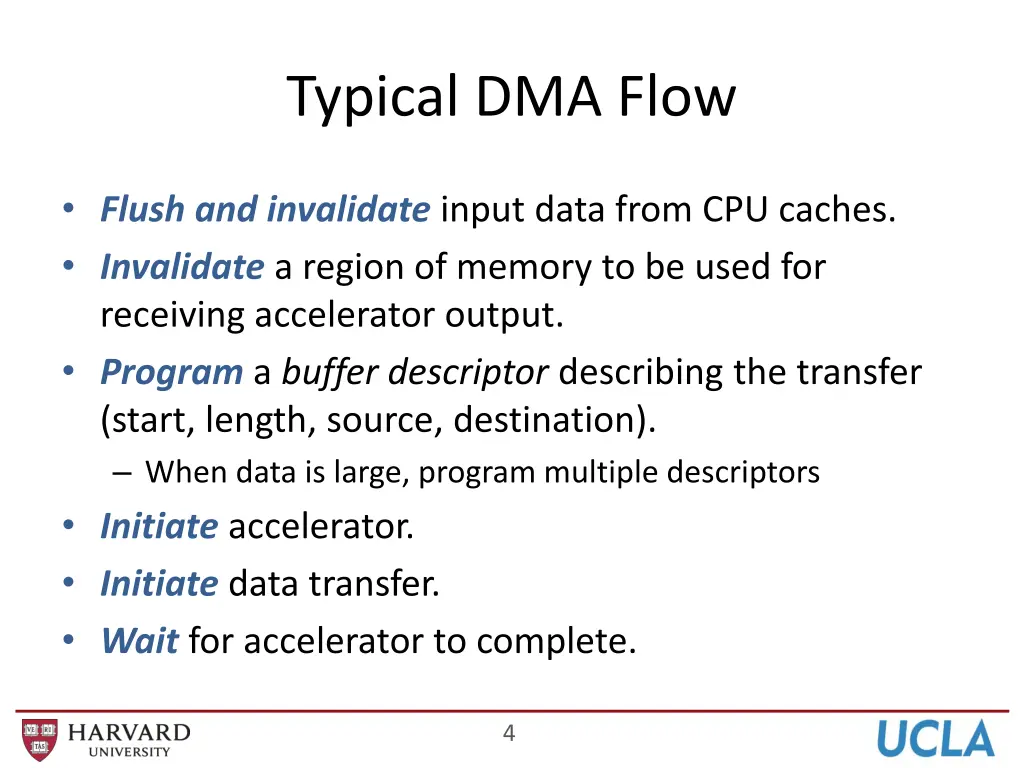 typical dma flow