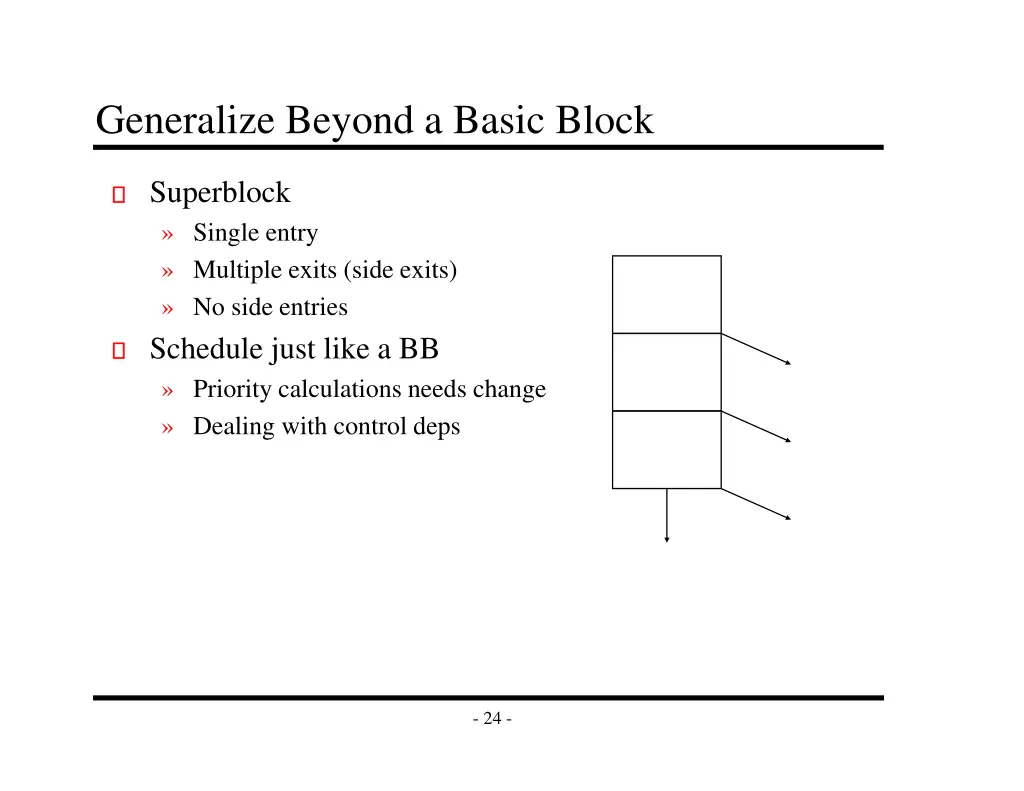 generalize beyond a basic block