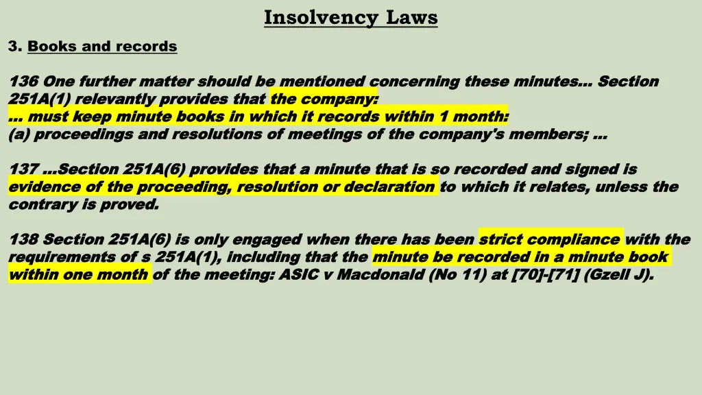 insolvency laws 10