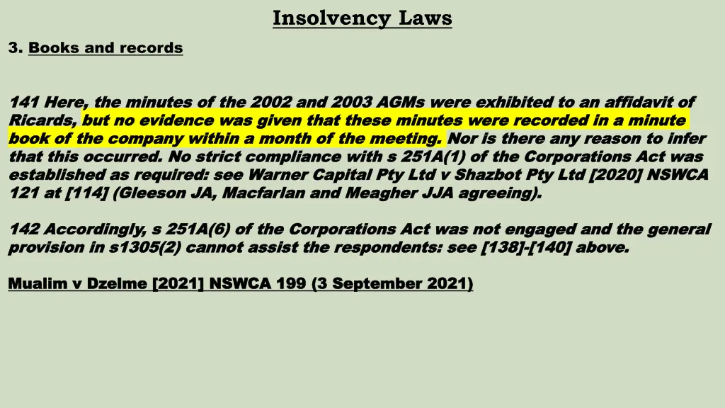 insolvency laws 11