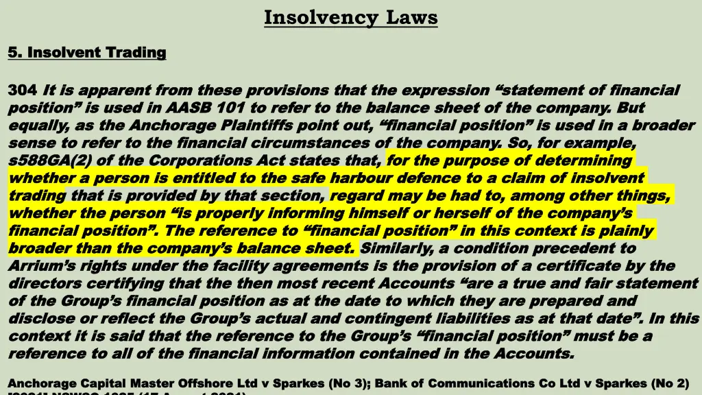 insolvency laws 25