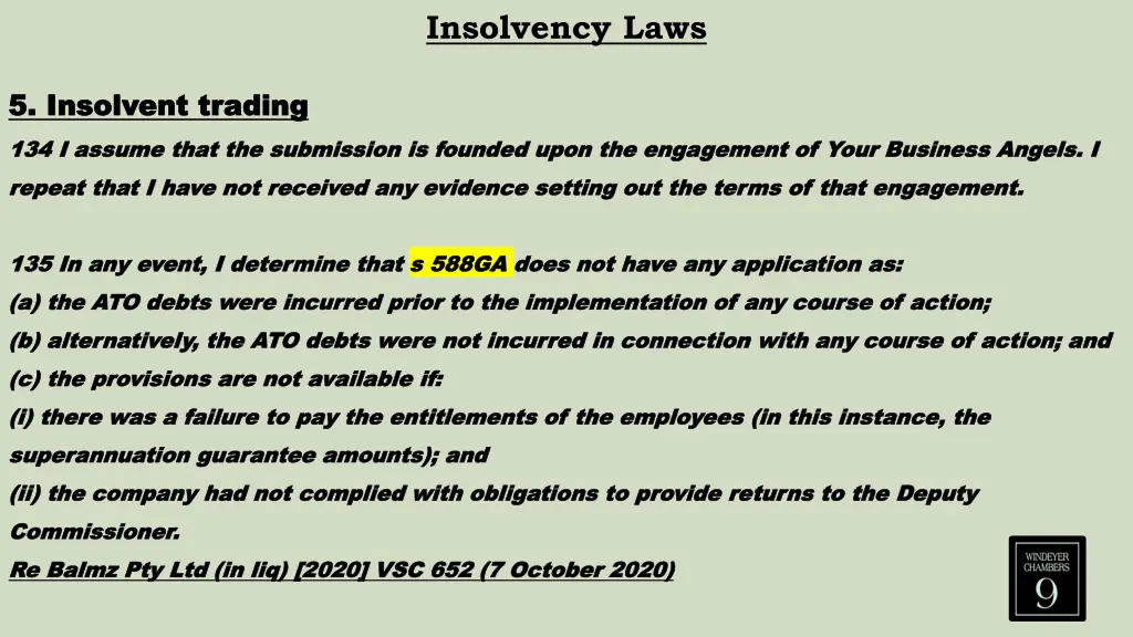 insolvency laws 28