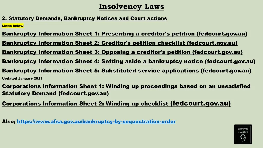 insolvency laws 3