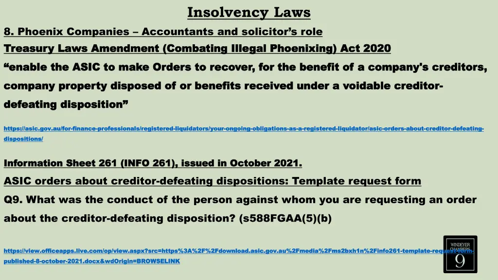 insolvency laws 36