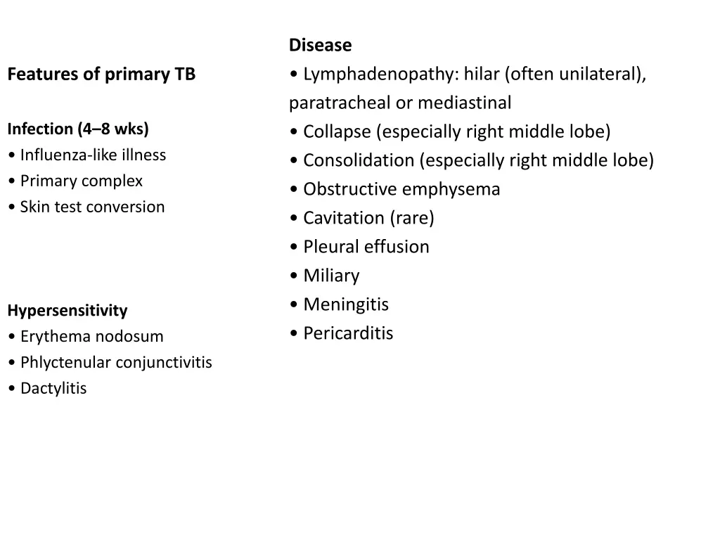 disease lymphadenopathy hilar often unilateral