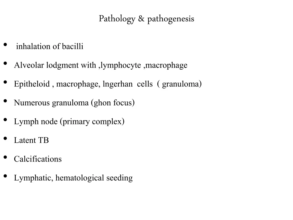pathology pathogenesis