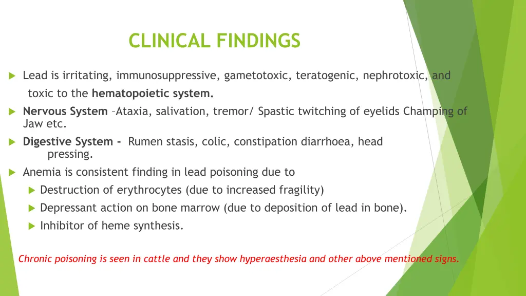 clinical findings