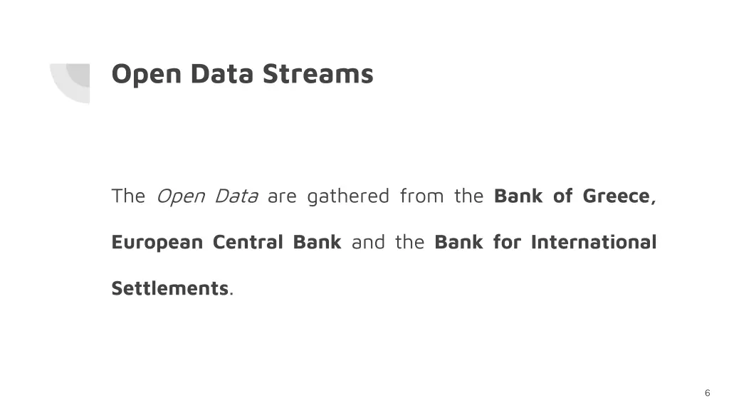 open data streams