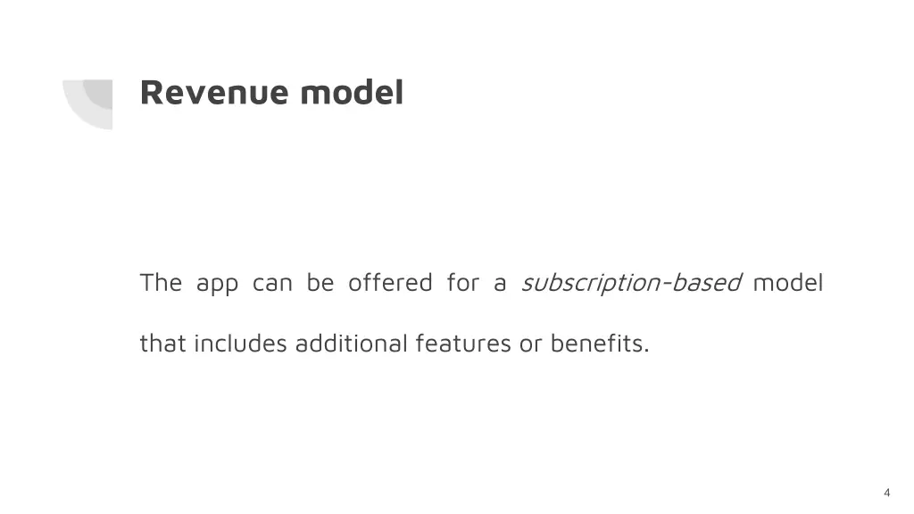 revenue model